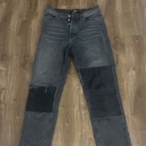Urban Outfitters black patch work jeans